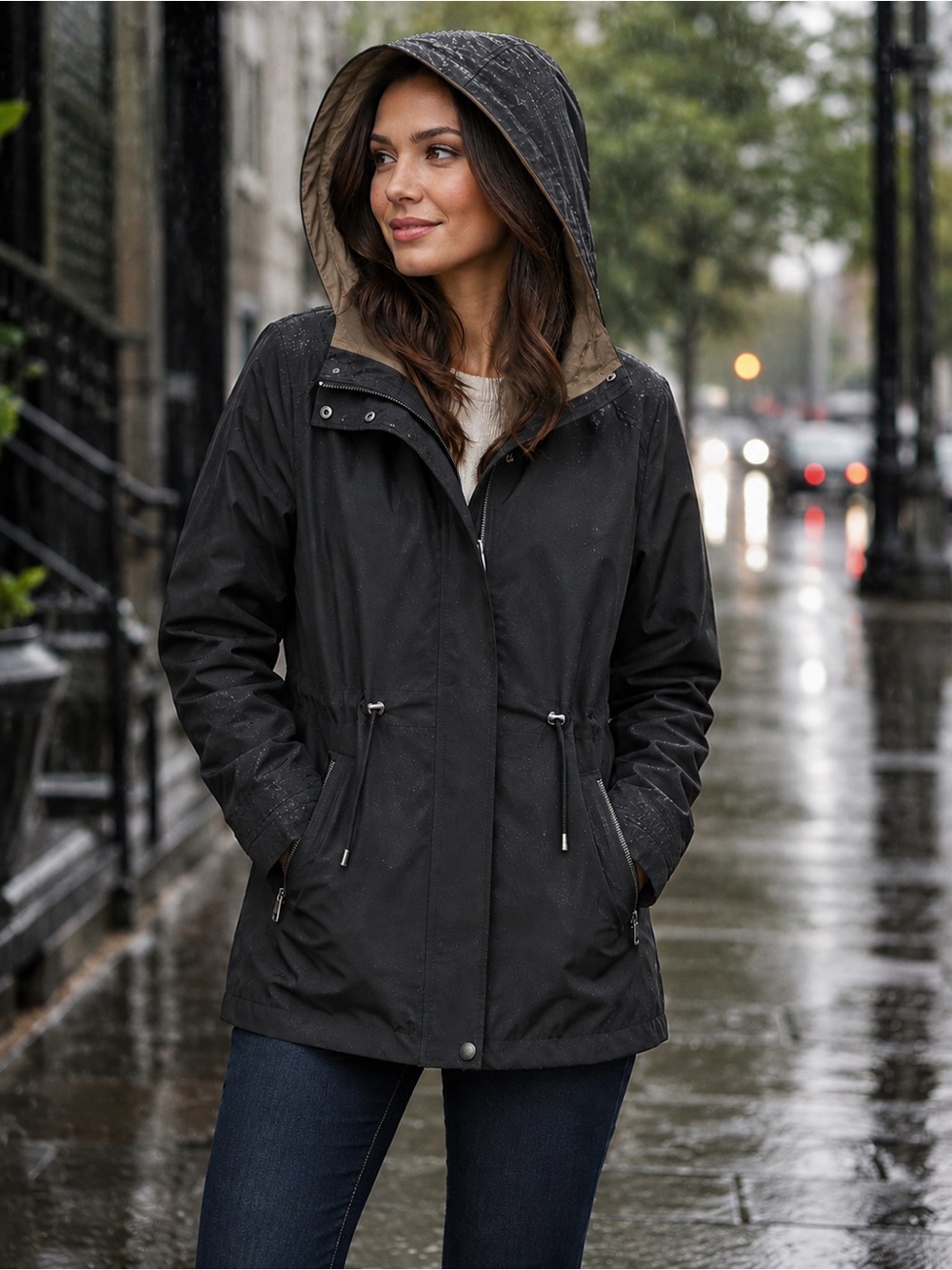 Gallery New York Women’s Hooded Jacket – Size XL
